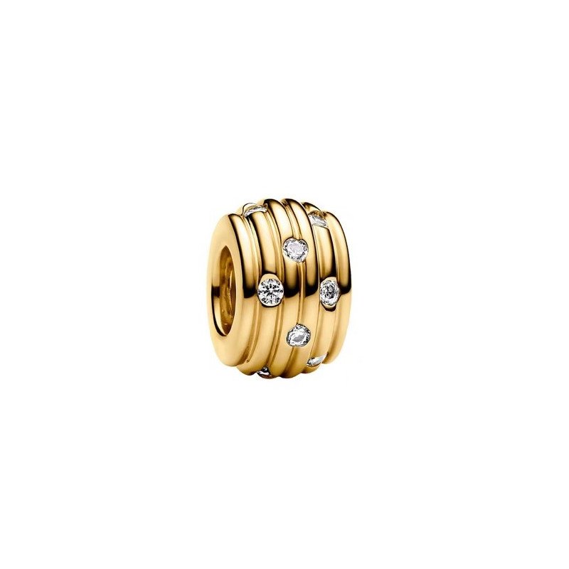 charm separateur espaceur design strass or pour bracelet