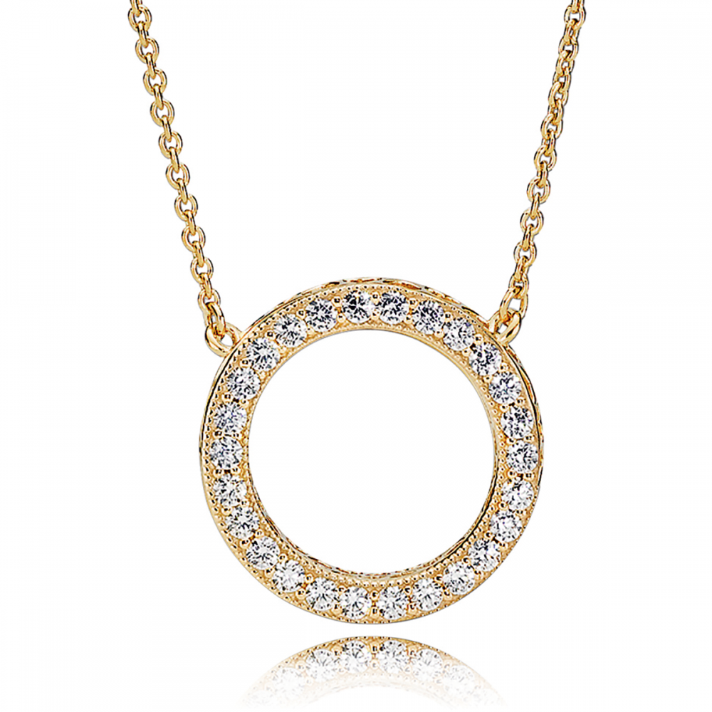 pandora circle of sparkle necklace p22375 25921 image